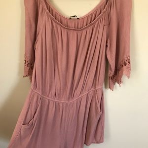 off the shoulder romper!